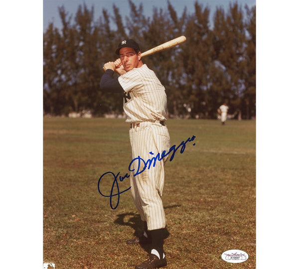 Joe DiMaggio Signed New York Yankees Unframed 8x10 Batting Stance Black & White"