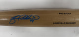 Brewers YOVANI GALLARDO Signed Louisville Slugger Blond Bat AUTO - BAS