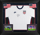 Ricardo Pepi Team USA Signed White Nike Framed Jersey BAS Witnessed #WS08485