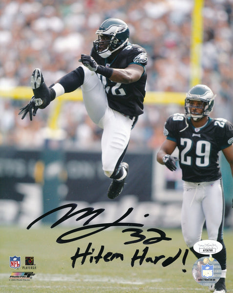 Michael Lewis Signed/Inscribed 8x10 Photo Philadelphia Eagles JSA 197040