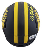 Redskins Art Monk Authentic Signed Eclipse Speed Mini Helmet BAS Wit