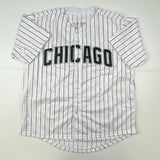 Autographed/Signed AJ A.J. PIERZYNSKI Chicago Pinstripe Jersey PSA COA