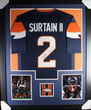 PATRICK SURTAIN II (Broncos blue TOWER) Signed Autographed Framed Jersey JSA
