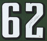 Jason Kelce Signed Philadelphia Eagle 35"x43" Framed Jersey (PSA) Super Bowl LII