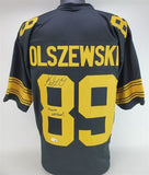 Gunner Olszewski Signed Pittsburgh Steelers Jersey (Beckett) Ex-Bimidji State WR