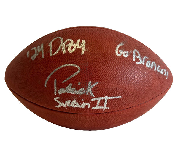 Patrick Surtain II Autographed & 2x Inscribed Official NFL Football BAS COA