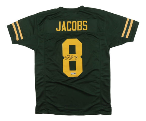Josh Jacobs Green Bay Signed Alternate Green Football Jersey BAS