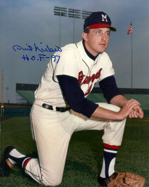 Milwaukee Braves Hall of Famer PHIL NIEKRO Signed 8x10 Photo #1 AUTO w/HOF '97
