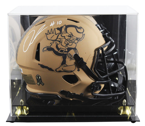 Browns Quinshon Judkins Signed STS II F/S Speed Proline Helmet W/ Case BAS Wit