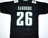 Miles Sanders Autographed Black Pro Style Jersey- Beckett W Hologram *Black