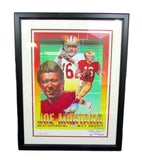 Joe Montana San Francisco 49ers Signed/Framed 16x20 Litho PSA/DNA 132296