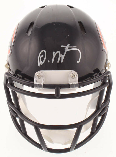 David Montgomery Signed Chicago Bears Speed Mini Helmet (JSA COA) Running Back