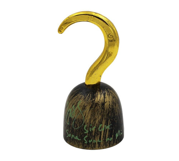 John Swasey Signed One Piece Gold Plastic Hook With Inscriptions