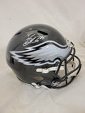 SAQUON BARKLEY SIGNED PHILADELPHIA EAGLES FS ALT SPEED REPLICA HELMET BECKETT QR
