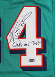Ricky Williams Signed Miami Custom Teal Jersey with "Grass Over Turf" Insc