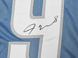 DETROIT LIONS JAMESON WILLIAMS AUTOGRAPHED BLUE JERSEY BECKETT WITNESS 222790