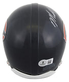 Bears Mike Singletary "HOF 98" Signed VSR4 Rep Mini Helmet BAS #BV01106