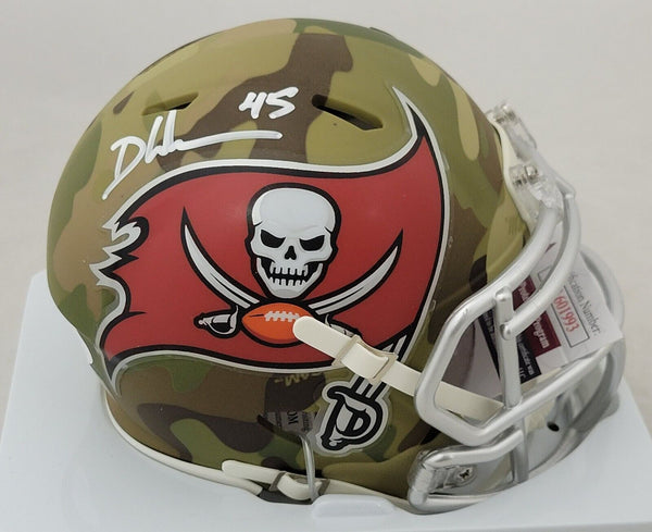 DEVIN WHITE SIGNED TAMPA BAY BUCCANEERS CAMO SPEED MINI HELMET w/ JSA COA