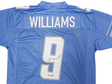 DETROIT LIONS JAMESON WILLIAMS AUTOGRAPHED BLUE JERSEY BECKETT WITNESS 222790