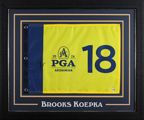 Brooks Koepka Signed & Framed 2026 PGA Championship Pin Flag JSA #CM34140