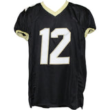 Travis Hunter Autographed College Style XL Black Jersey Beckett Witness 53322