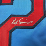 Autographed/Signed Ted Simmons St. Louis Blue Baseball Jersey JSA COA