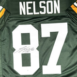JORDY NELSON - Green Bay Packers - Signed Custom Replica Green Jersey AUTO - JSA