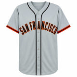 Kevin Mitchell Signed Grey Custom Baseball Jersey w/89 NL MVP - (SCHWARTZ COA)