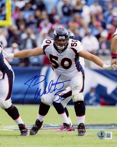 J.D. Walton Autographed/Signed Denver Broncos 8x10 Photo Beckett 57623