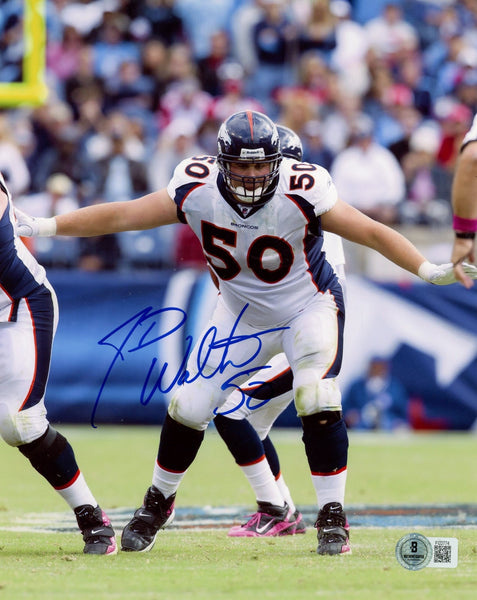 J.D. Walton Autographed/Signed Denver Broncos 8x10 Photo Beckett 57623
