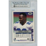 Emmitt Smith Autographed/Signed 1992 Fleer #89 Card Slab Beckett 49943