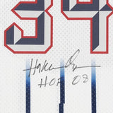 Hakeem Olajuw Houston Rockets Signed 96 Mitchell & Ness Jersey w/HOF 08 Ins