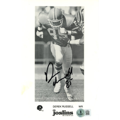 Derek Russell Autographed/Signed Denver Broncos 5.5x8.5 Photo Beckett 59238