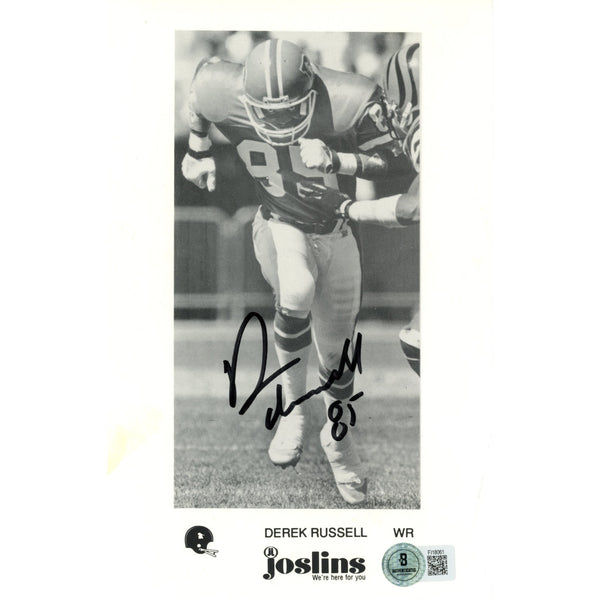 Derek Russell Autographed/Signed Denver Broncos 5.5x8.5 Photo Beckett 59238