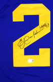 Eric Dickerson Signed Rams Legacy Mitchell and Ness Jersey w/HOF- Beckett W Holo