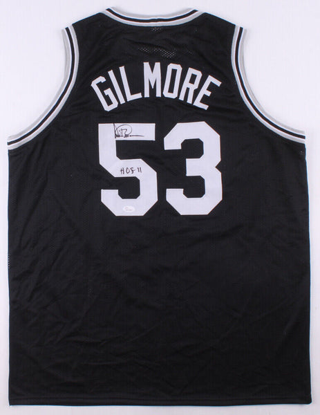Artis Gilmore Signed San Antonio Spurs Jersey Inscribed "HOF 11" (JSA COA) Bulls