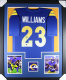 KYREN WILLIAMS (Rams blue TOWER) Signed Autographed Framed Jersey Beckett