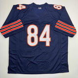 Autographed/Signed Colston Loveland Chicago Blue Jersey Beckett BAS COA