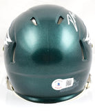 D'Andre Swift Autographed Philadelphia Eagles Speed Mini Helmet-Beckett W Holo