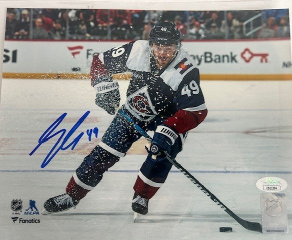 Sam Girard Colorado Avalanche Autographed 8x10 photo JSA COA
