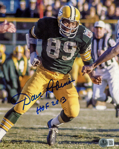 Dave Robinson Autographed/Signed Green Bay Packers 8x10 Photo Beckett 59485