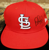Albert Pujols Autographed New Era Cardinals Baseball Cap w/ Case Fanatics COA