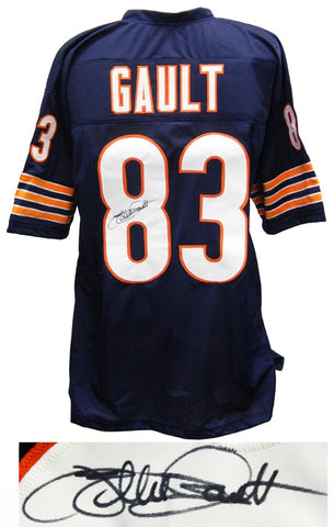 WILLIE GAULT Chicago Bears Signed Navy Football Jersey - SCHWARTZ