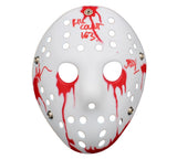 Ari Lehman Signed Friday the 13th White Bloody Costume Mask - Kill Count 163 Ins