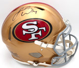 Fred Warner Autographed Gold Full Size Authentic Helmet 49ers Beckett 1W133000