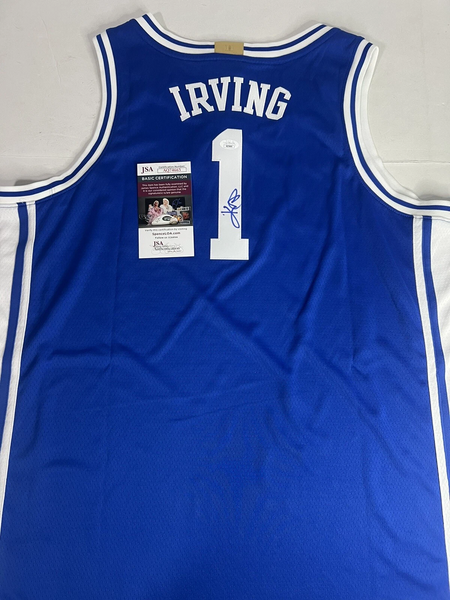 Kyrie Irving Autographed Duke Blue Devils Nike Jersey - JSA