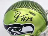 ERNEST JONES IV AUTOGRAPHED SEATTLE SEAHAWKS SPEED MINI HELMET MCS HOLO 242557