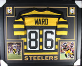 HINES WARD (Steelers bumblebee SKYLINE) Signed Autographed Framed Jersey Beckett