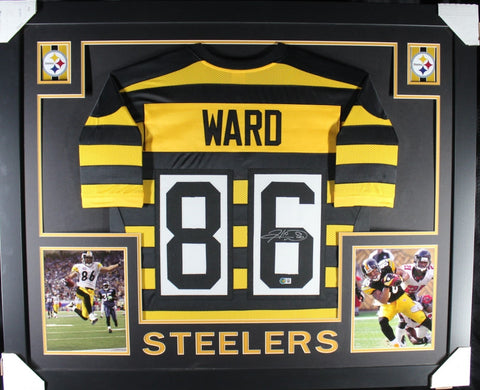 HINES WARD (Steelers bumblebee SKYLINE) Signed Autographed Framed Jersey Beckett