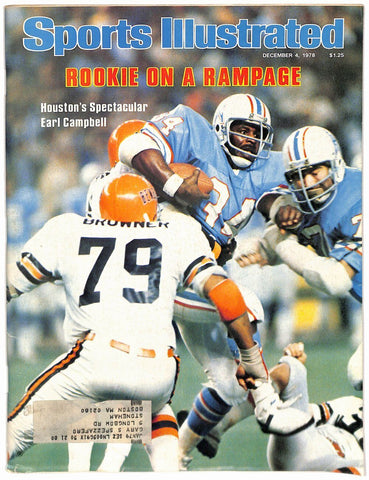 December 4, 1978 Earl Campbell Houston Oilers Rookie Sports Illustrated 181681